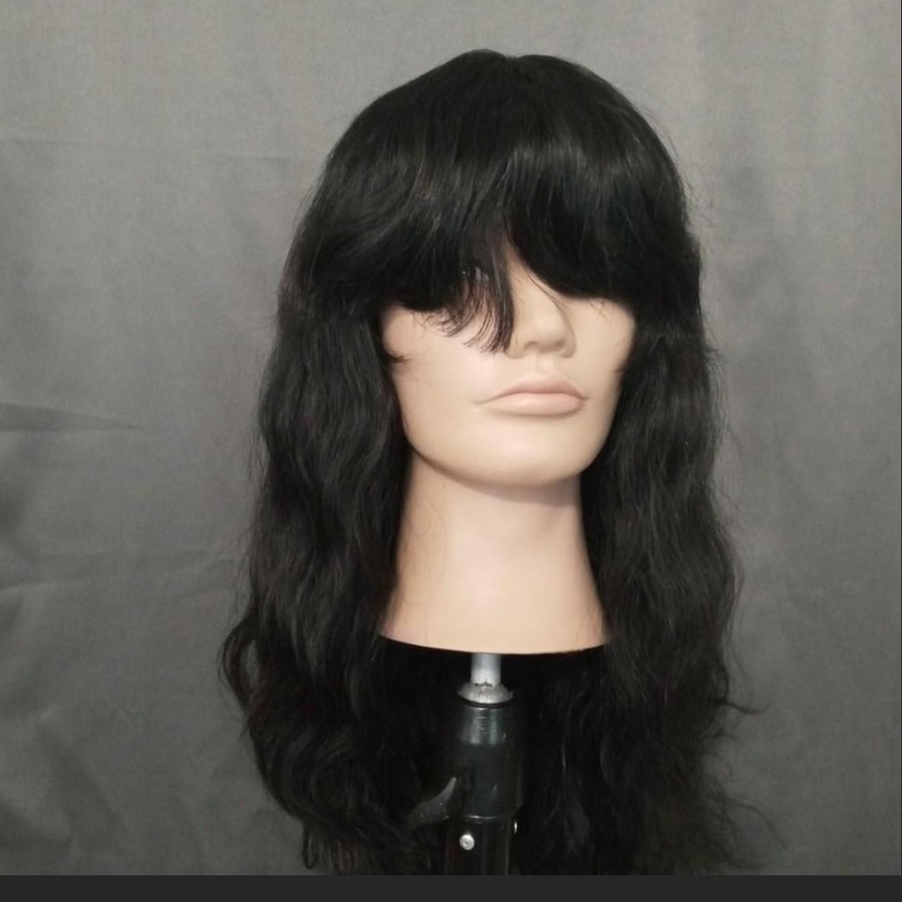 Elegant Black Wavy Hair Wig